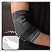 1 Pack Sports Elbow Protective Pad with Compression Strap Silicone Support Protector for Weightlifting Tennis Golfers Gym(Gray,X-Large)