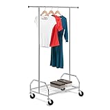 Honey-Can-Do Bottom Shelf Expandable Chrome Garment Rack
