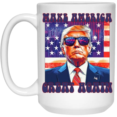 GordonDesign Tazza Trump Make America Great Again, tazza 4 luglio, tazza Trump Shooting, tazza Trump Selection 2024, tazza Trump My President, tazza Trump 2024, regalo repubblicano, tazza Trump Take