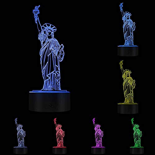 The Geeky Days NYC Statue of Liberty 3D LED Night Light
