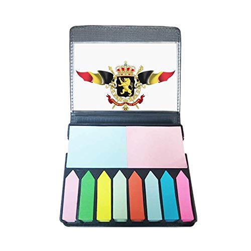 Note drapeau Belgique et marqueur de page couleur pour bureau et étude