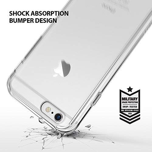 Ringke Fusion Case Designed for Both iPhone 6S and iPhone 6 Model, Executive Clear Design Drop Protection - Clear Transparent