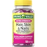 Spring Valley Extra Strength Hair, Skin & Nails Dietry Supplement 120ct 5000 mcg