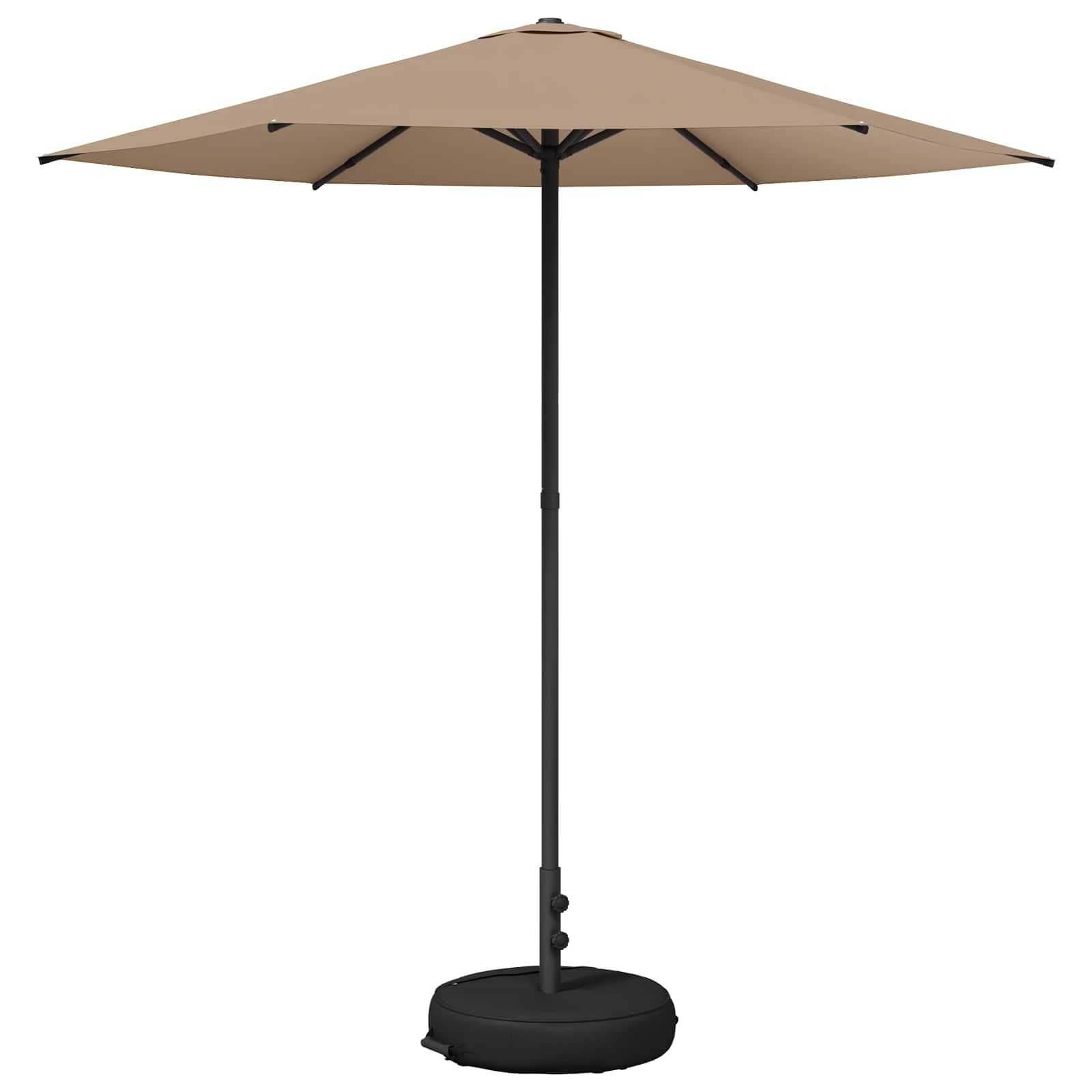Parasol ogrodowy 200 x 300 cm poliester kremowy