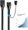 Cable Matters Cable Extensor HDMI 48Gbps 8K, Macho a Hembra, 6.6ft/2m | 8K@60Hz, 4K@240Hz, HDR, Cable Extensor HDMI Macho a Hembra 8