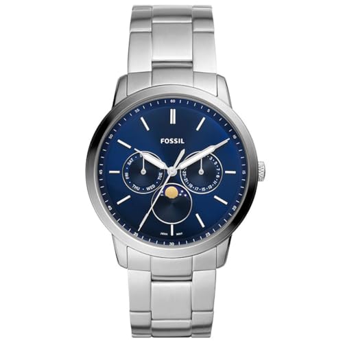 Montre multifonction à phases de lune Fossil Neutra et bracelet acier