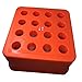 Baosity BT30 Tool Holder Storage Box PP Plastic Box for CNC Parts, Orange, 16 Hole