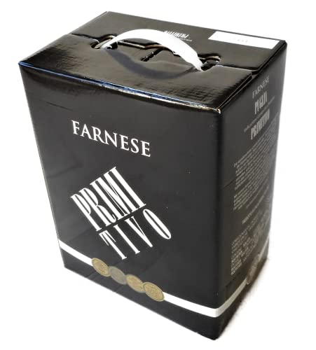 Primitivo Puglia IGP 2021 Bag-in-Box 5l von Fantini/Farnese, trockener Rotwein...