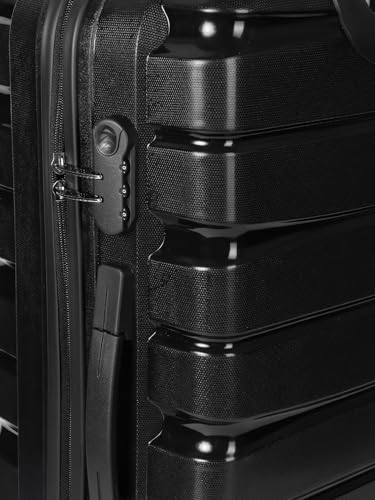 Image of Teakwood Leathers 65 CM 8 Wheels Trolley Bag, Hard Cabin Trolley, 360 Degree 8 Rotating Wheel (65 CM, Black)