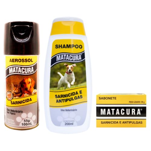 Kit Shampoo, Sabonete e Spray Matacura