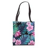 Exotic Summer Vacation Hawaii Plant Flower Hibiscus Tropical Tote Bag