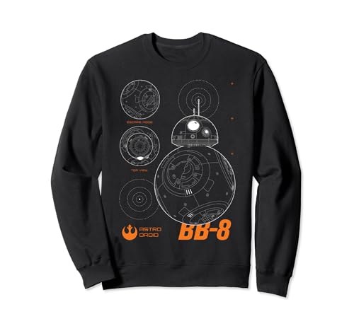 Sweatshirt BB-8 Star Wars pull confortable au motif durable pour éviter l'usure des vêtements geek