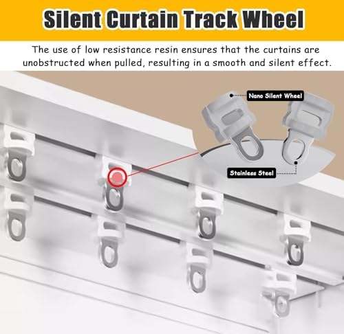 Extra Long 8ft Curtain Track Rod - Wall Mounted Cover for Living Room, Single Track Cassette Baffle System, Perfect for Home Décor & Stylish Window Treatments