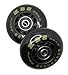 Ripstik Wheels by KBS - Razor Ripsurf Mini Ripstik Ripster Caster Board Replacement 80mm 90a with ABEC 7 Speed Bearings 2 Pack Set of Two Ripstick Wheel (B&Y, 68MM)