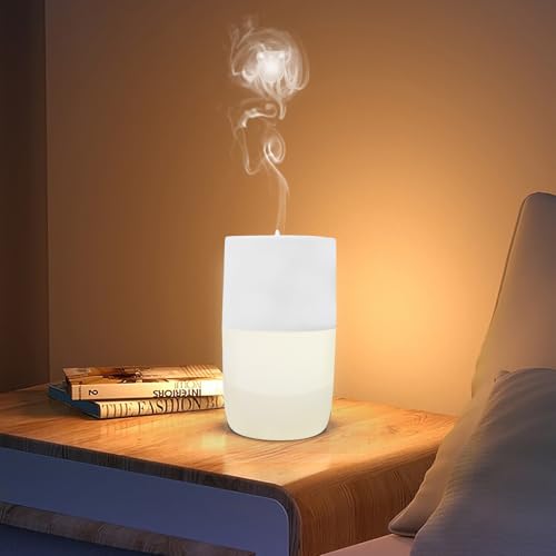 Difusor aromático eléctrico portátil con luz LED y USB miniatura 6