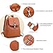 BOYATU Genuine Leather Backpack Purse for Women: Fashion Soft BackPacks Bag - Anti theft Travel Shoulder Handbag (Brown)