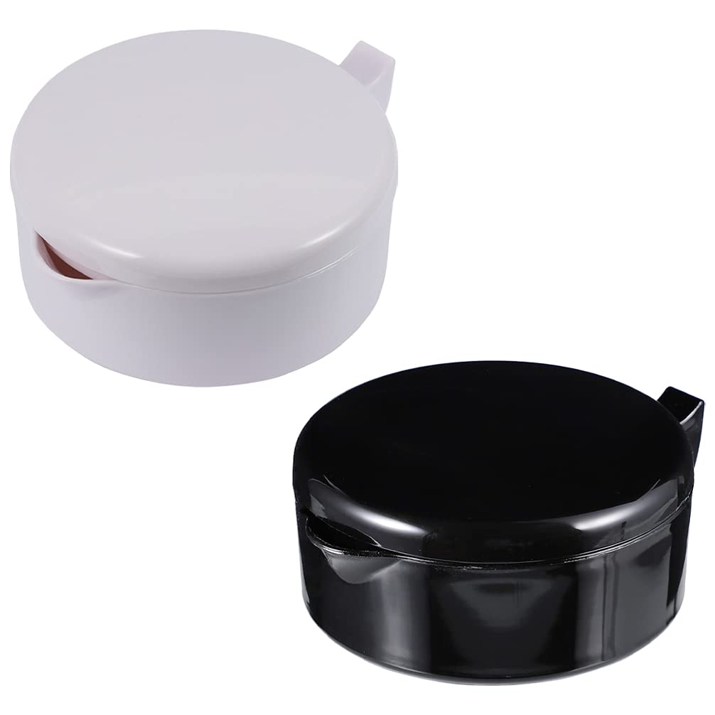 hemoton 2pcs Ink Dish Chinese Watercolor Pigment Trays Color Mixing Tray with Lids Calligraphy Brush Rest Holder Chinese Brush Rack Calligraphy Tool-picture-10