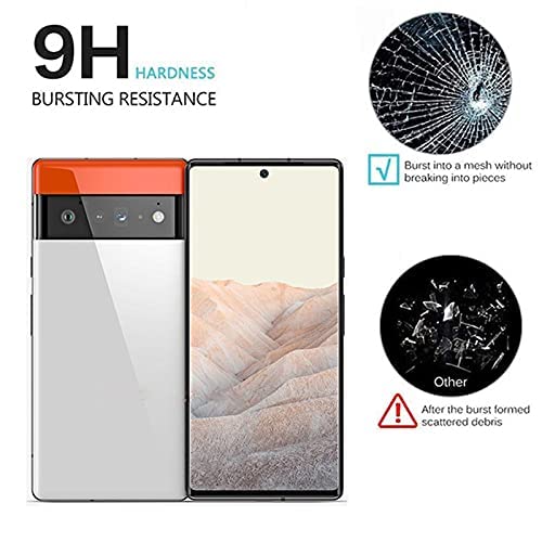 Image of OCTRIX Advanced Premium Tempered Glass Screen Protector Guard For Google Pixel 6 Pro (Black, Pack of 1) Full Glue Edge to Edge Coverage with Easy Installation Kit- By Blackwik