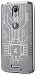 Droid Turbo 2 Case, Cruzerlite Bugdroid Circuit Case Compatible for Motorola Droid Turbo 2 - Retail Packaging - Clear