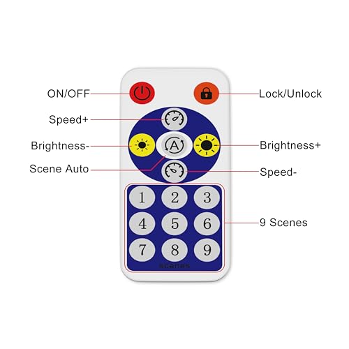 Image of PAUTIX SP608E SPI Pixel LED Controller with 8 Signal Outputs,Work with RGB Smart IC COB LED Strips,Built-in Mic /AUX Music Bluetooth for WS2811 LED Module Pixel Strip Light APP /Remote /Trigger Control