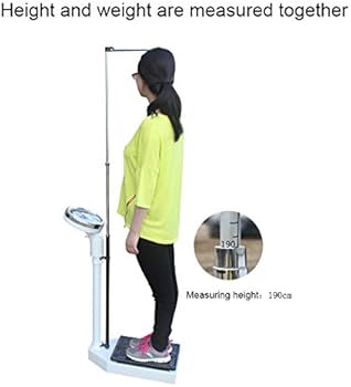 Amazon.co.jp : 高さバー付きの機械式体重計、アナログ体重計、120