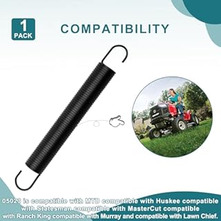 732-04280B Deck Idler Extension Spring Compatible with MTD, Troybilt and Yardmachines 38" & 42" Lawn Mower, Replaces Part Number 05023, 73204280B,618-0574, 918-0574, 618-0574C, 05023 and 618-0565