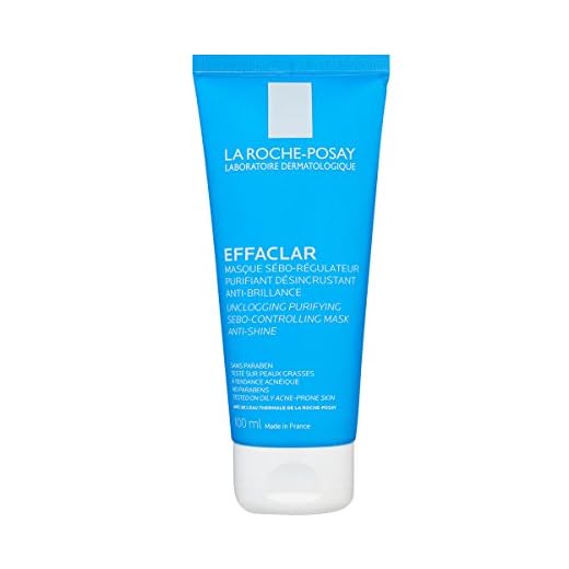 La Roche-Posay Effaclar, Maschera Viso Sebo-Regolatrice, Unisex, Pelle Pulita e Rinfrescata, Punti Neri Ridotti, Con Pantenolo, Caolino e Argilla, 100 ml