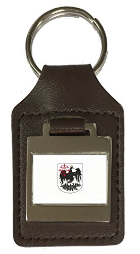 Porte-clés en cuir gravé Buenos Aires souvenir d'Argentine haut de gamme