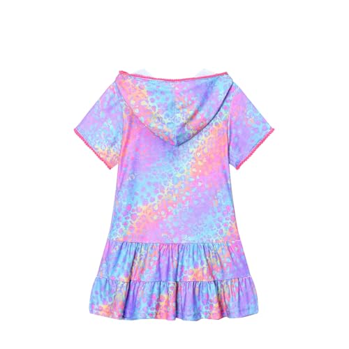 LUCKYGAL Girls Swim Cover Up Kids Swimsuit Coverup Terry Zip-Up Beach Bathing Suit Wraps with Sunglasses - Image 3