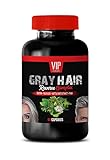 Grey Hair Vitamins for Men - Gray Hair Reverse Complex - Natural Solution - Powerful Results - 1 Bottle (60 Capsules)