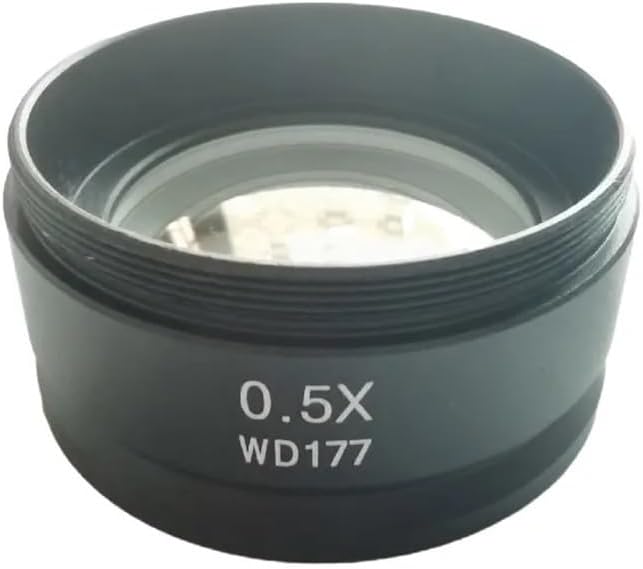 Miniatura 6 de Microscope Accessories Kit WD177mm Len for Stereo Microscope Binocular Trinocular Stereo Microscopio 0.5X Optical Accessories Microscope Slides