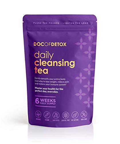 Doc of Detox 6-Week Daily Detox Tea, Weight Loss Tea, Teatox Herbal Tea