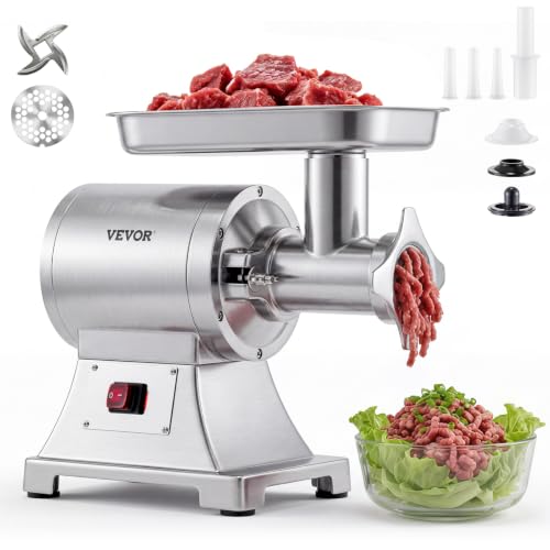 VEVOR Commercial Meat Grinder, #12 Electric Meat Mincer