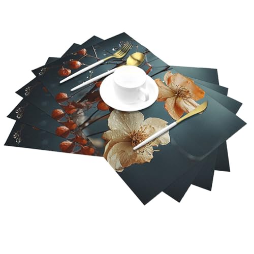 Set de table antidérapant lavable lot de 6 fini les taches sur la table à manger
