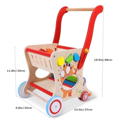Montessori Wooden Baby Walker Push Toy