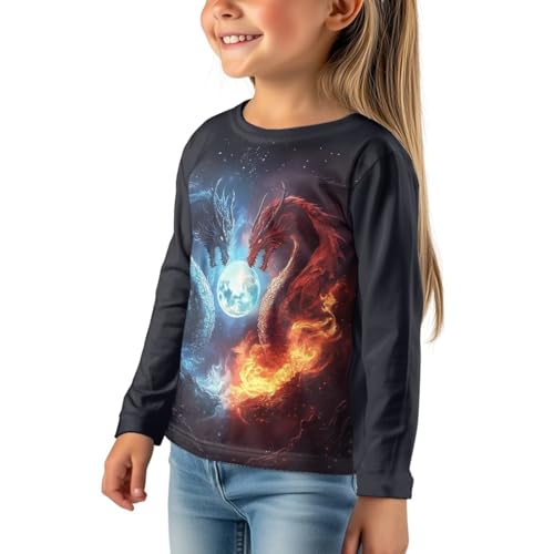 Image of Uourmeti Long Sleeve Tops for Boys Graphic T Shirts Teen Girls Active Pullover Tees
