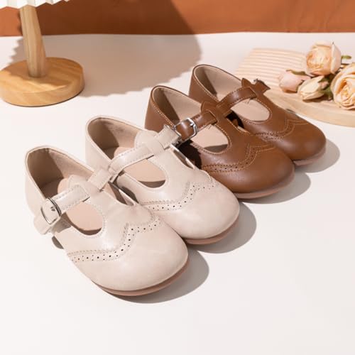 Miamooi Toddler Girl Mary Jane Flats Girls Dress Shoes for Party Wedding School Uniform Shoes Soft Cute Non-Slip Flat for Walking2