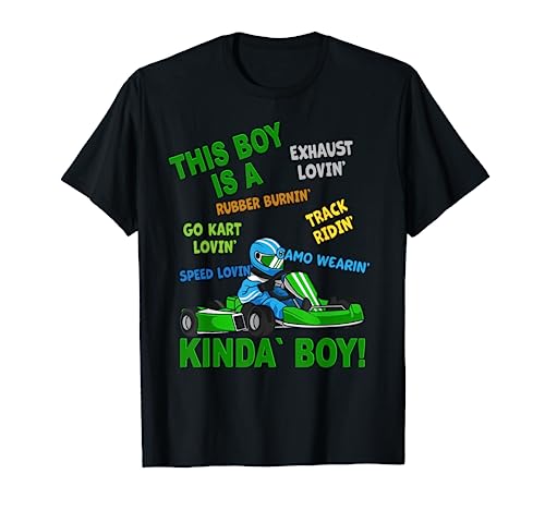 Go Kart Racing Boy Gift - Kart Motor Karting Racer Boy T-Shirt