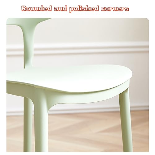 Taburete de plástico resistente de diseño limpio para comedor 8