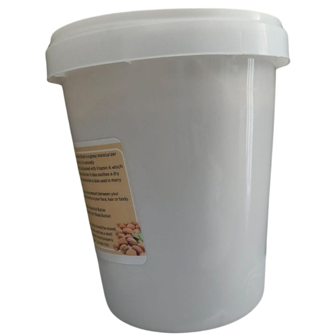 HalalEveryDay 28 oz Ivory Shea Butter- 100% Pure All Natural- Unrefined Organic Raw from Ghana- Raw African Shea Butter, Perfect for Skin, Face, Body, Hair Growth