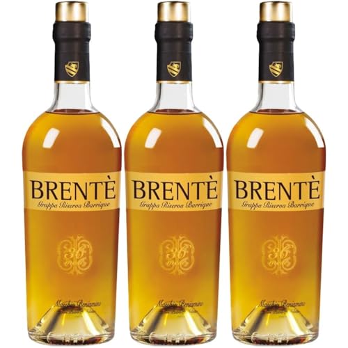 Beniamino Maschio Grappa Brentè Riserva Barrique gelb trocken Venetien Italien inkl. FeinWert...