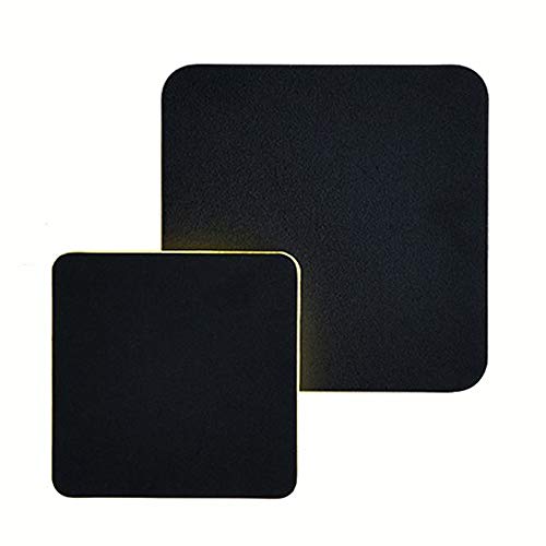 Applique murale LED design scandinave en aluminium noir 360 degrés