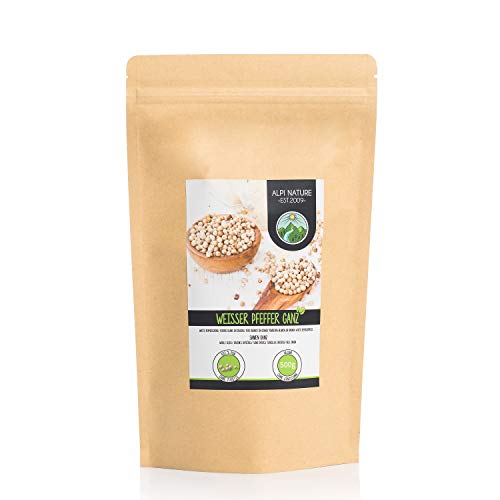 Hele witte peper (500g), witte peperkorrels 100% natuurlijk, uiteraard zonder toevoegingen, vegan, witte peper - Afbeelding 8