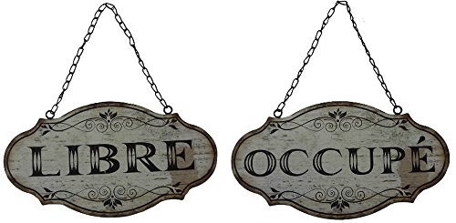 Plaque "Libre-Occupé" sur chaînette Cover