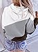 BLENCOT Women's Fall Color Block Sweatshirt Hoodies Long Sleeve Lightweight Cute Pullover Hooded Shirts and Blouses Gray XXL