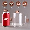 ZMZKKLL Glass Coffee Mugs, 16 oz Glass Coffee Cups Set of 2, Clear Borosilicate Glass Mugs with Handles for Cappuccino, Tea, Latte, Hot/Cold Beverages, Wine, Americano #1