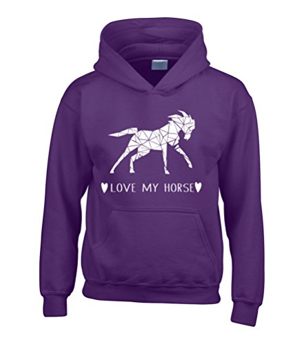 Sweat a capuche Love My Horse parfait pour vos journees au centre equestre