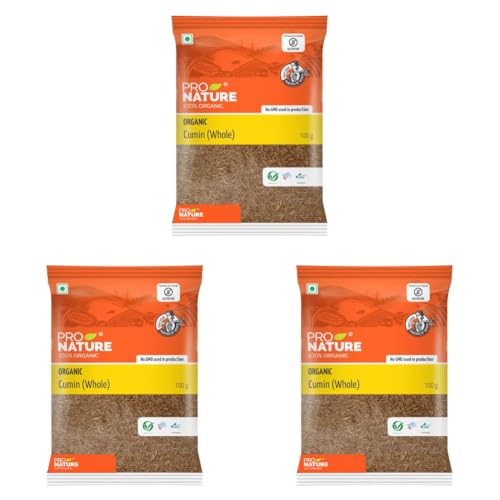 Image of Pro Nature 100% Organic Cumin (Whole) 100g (Pack of 3)