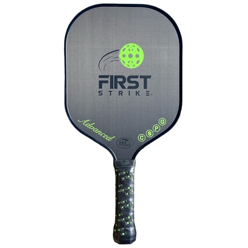 First Strike Pickleball: Advanced Pickleball Paddle - 16 x 8 x 0.5, Polymer Core, Carbon Fiber...