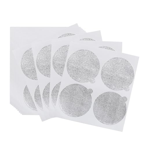 160 Pièces Couvercles en Papier Aluminium Autocollants 37mm pour Capsules d’espresso, Couvercles Opercules en Papier Aluminium Compatible avec Nespresso Café Capsule Réutilisables Dosettes à Café